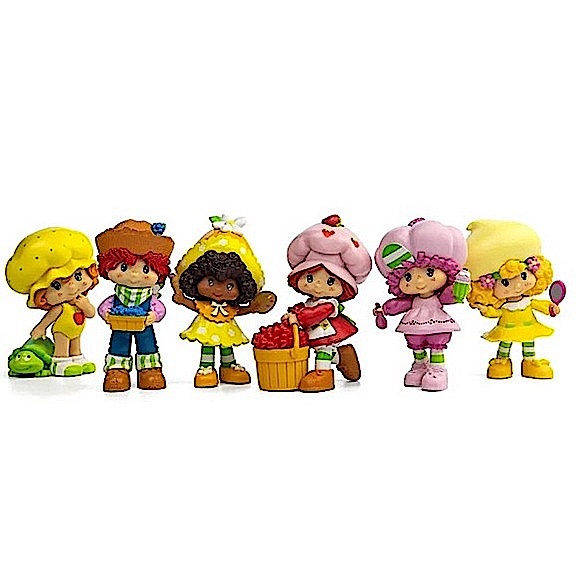 Strawberry Shortcake Mini Figures Complete Set W/ Chase Lemon Meringue - Picture 6 of 8